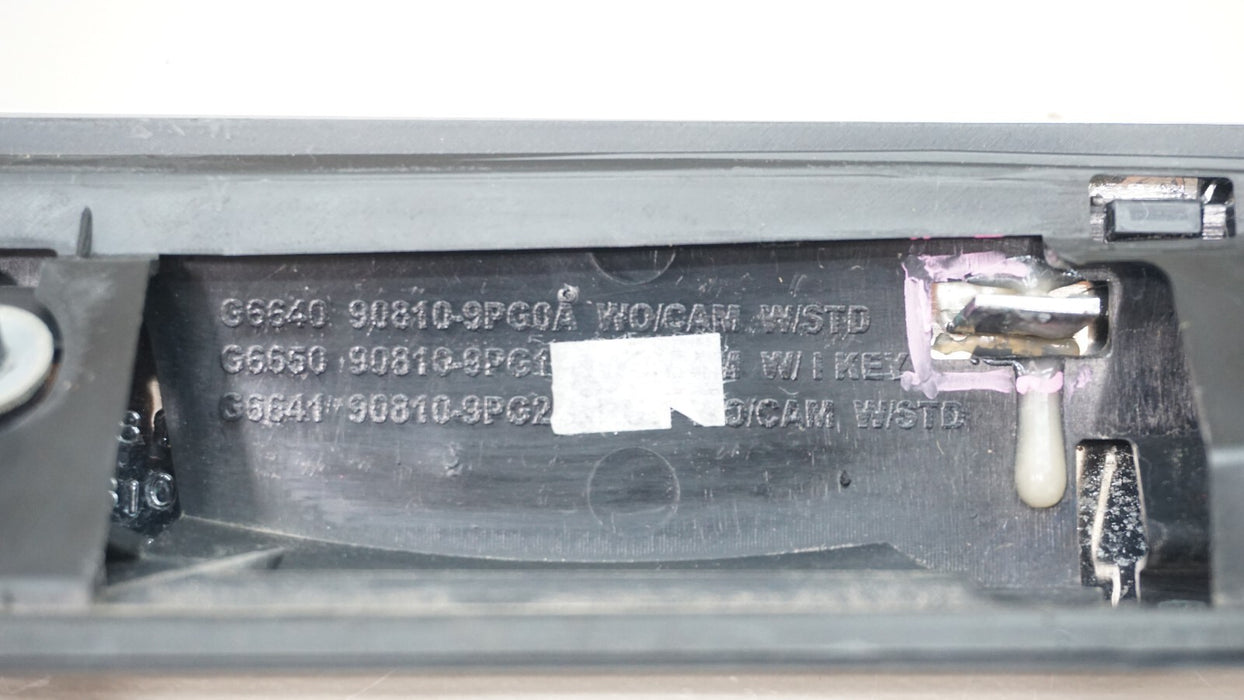 2015-2018 NISSAN PATHFINDER REAR LIFTGATE MOLDING W/ CAMERA 90810-9PG2A OEM