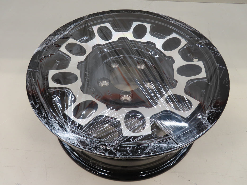 SENDEL 15X6 5/4.5 ALUMINUM BLACK TRAILER WHEEL RIM T07-56545BM (P)