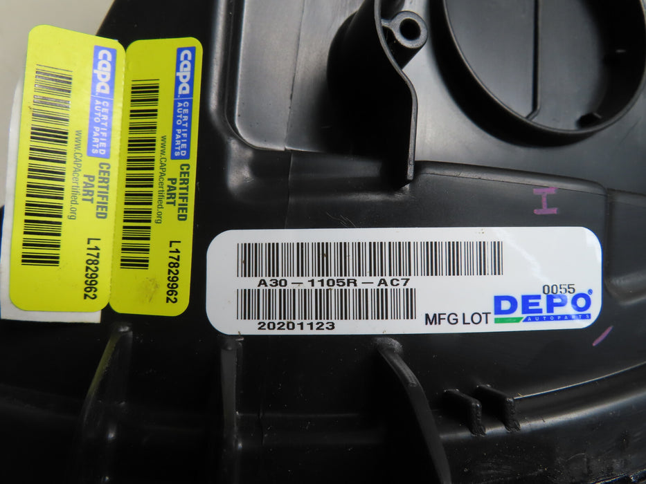 2017-2020 FORD FUSION RH RIGHT HALOGEN DEPO HEADLIGHT LAMP