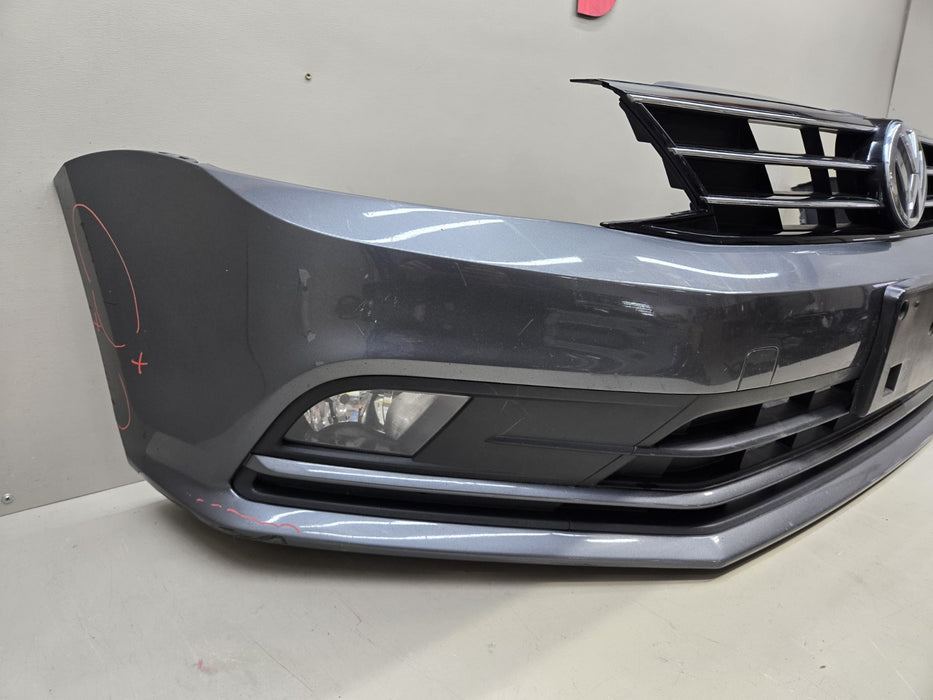 2015 2016 2017 VOLKSWAGEN JETTA FRONT COMPLETE BUMPER COVER OEM